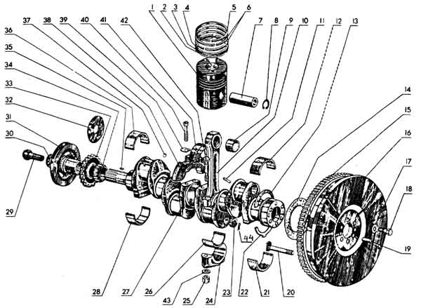 Болт маховика