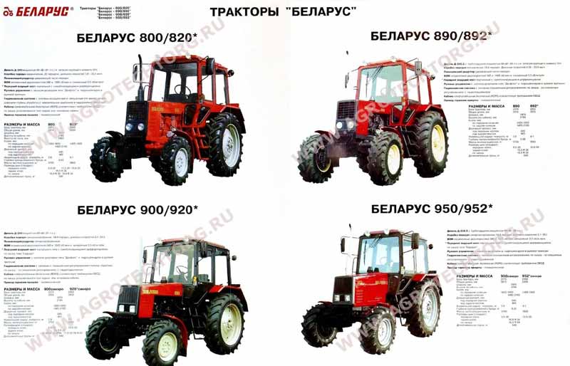 Плакаты МТЗ-800/820,900/920 формат А2 (42 листа)